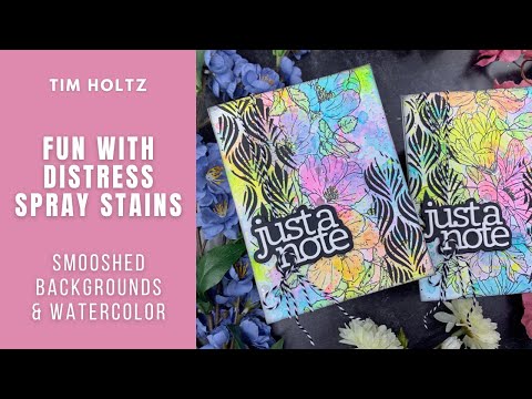 Getting Inky With Distress Spray Stains | Tim Holtz Floral Trims