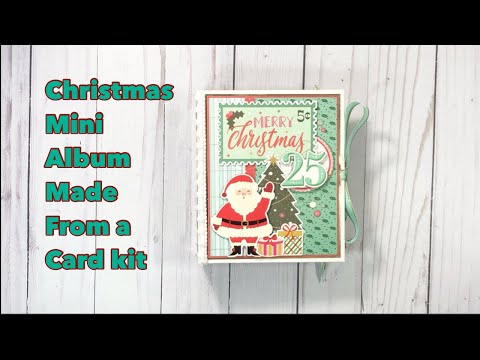 Christmas Mini Album made from a Card Kit + tutorial | Simple Stories | Mix and a Mingle