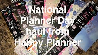 Happy planner haul unboxing (National planner Day)