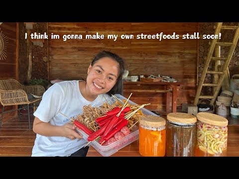 Filipino Streetfoods for Today! Isaw, Siomai, Kwekx, Dynamite, BBQ and Three Different sauces |Bohol