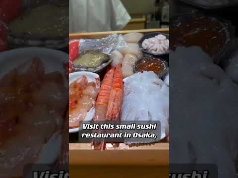 The HOTTEST Sushi shop in Osaka Japan #shorts #japan