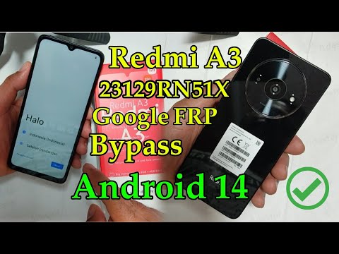 Redmi A3 23129RN51X Google FRP Bypass Android 14 without Pc 2024