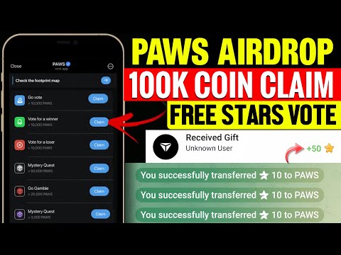 Paws Voting Task Free Complete Trick | Paws Stars Buy | Paws Mystery Quest