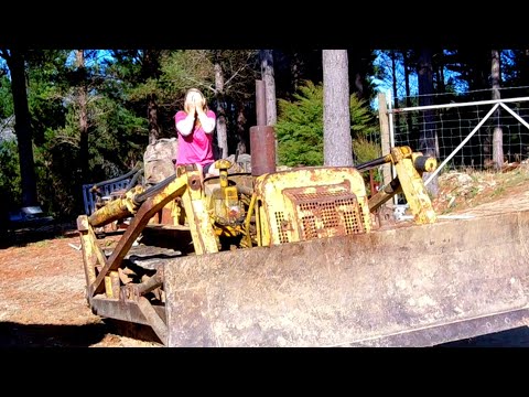 Mrs Marty T. reacts to the new Bulldozer.. Can she drive it??