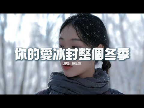 蘇星婕 - 你的愛冰封整個冬季『雪花在滴答滴滴落在我眼睛，我的淚被凍結在白色的季節，雪花在滴答滴模糊我的眼睛，你的愛冰封整個冬季。』【動態歌詞MV】