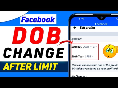 Facebook dob change after limit | facebook date of birth change problem | how to | tips km