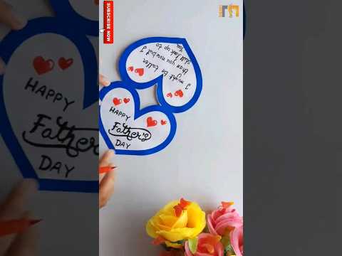 Father's day card making easy 2023 / Happy Father's day card idea #shorts #viral