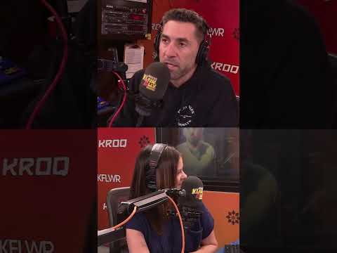 Klein really tries to take this segment seriously! #givingback #serious #kroq #radio