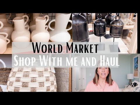 AESTHETIC AND INTENTIONAL HOME DECOR HAUL | WORLD MARKET SHOP WITH ME AND HAUL