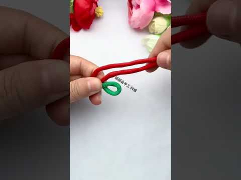 Double 8-shaped fortune knot, simple and quick knotting method, knotting skills, fancy knotting,