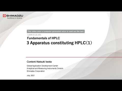 Fundamentals of HPLC 3. Apparatus constituting HPLC