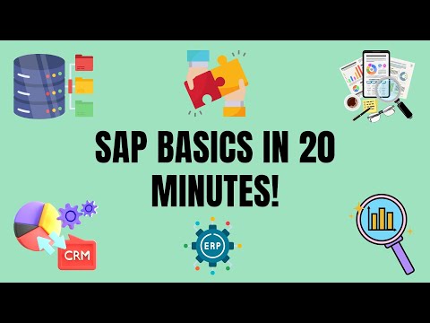 SAP Basics Explained in 20 MINS! SAP Core, FI, CO, SD, MM, HANA, ABAP, SAP AI, How SAP works?