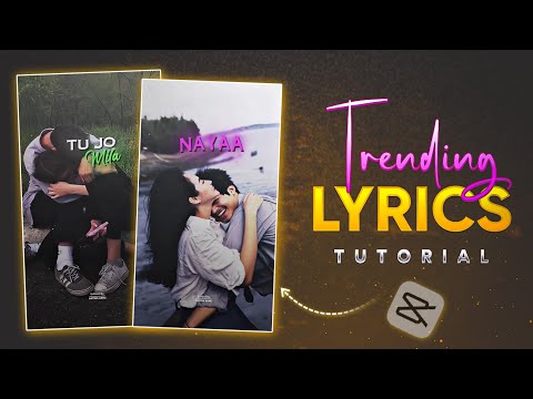 Instagram Trending Reels Lyrics Video Editing in Capcut | Ae Inspired Capcut Tutorial