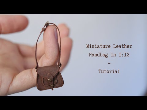 Miniature "Leather" Handbag - Tutorial