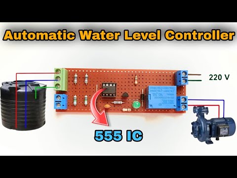 How To Make An Automatic Water Level Controller|| With 555 IC|| School/Collage Project.