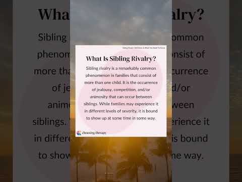 What is Sibling Rivalry?