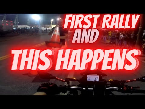 MOTORCYCLE RALLY 2021, FIRST TIME AT A RALLY AND THIS HAPPENS! (MUST WATCH)