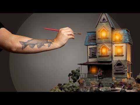 I scratch built a haunted Warhammer mansion - using garbage