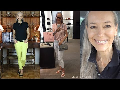 Vlog: Shopping at Chanel For Business Affinity; Black Polo, Yellow Jeans/Classic Fashion Over 40, 50