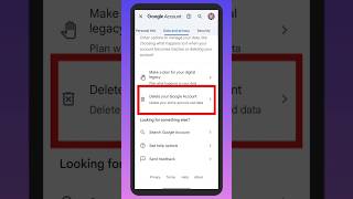 How To Delete Google Account Permanently 2024 || Delete Your Google Account #shorts #youtubeshorts