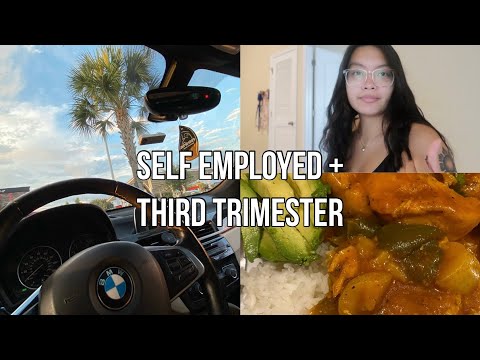 Self employed at 23 and in my third trimester (day in the life)