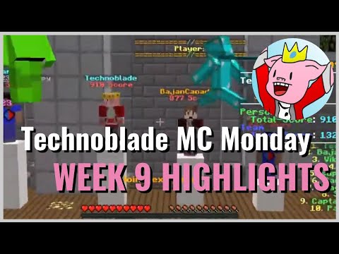 Technoblade MINECRAFT MONDAY WEEK 9 Highlights