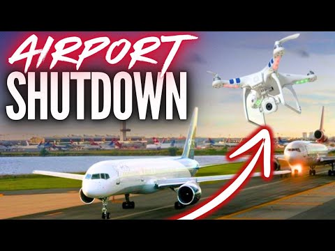 AIRPORT SHUTDOWN!! Drones. CLOSED RUNWAYS! New York.