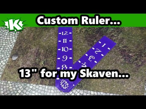 Custom 13 Inch Skaven Ruler