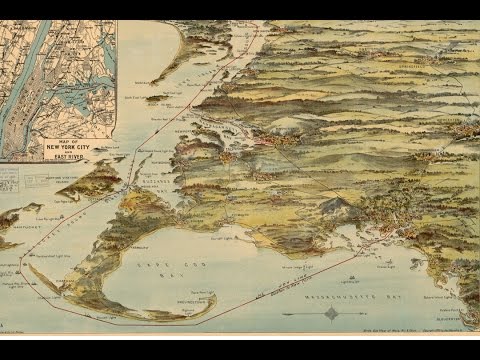 Cape Cod History - Joy Steamship Company Map (1905)