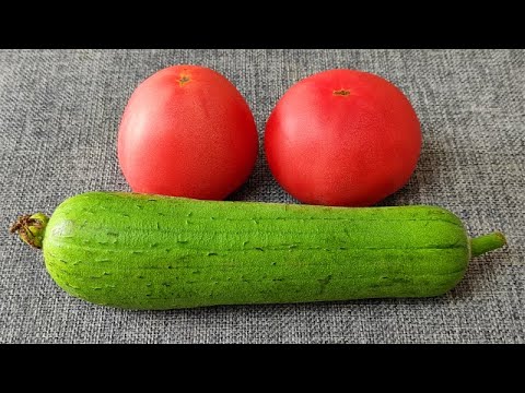 Loofah and Tomato: A Delicious Combo! 40-Year-Old Nanny's Secret Recipe, Nutritious and Tasty!