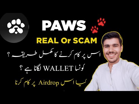 PAWS Telegram Airdrop Real Or SCAM | Paws Airdrop per Kam kese karna hi | Konsa Wallet Connect kre