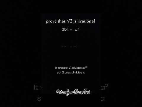 Prove that √2 is irrational number | Class 10 Maths | Chapter 1 Maths Class 10 | #shorts #reels