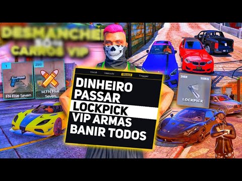 COMPRANDO ARMAS E CARROS VIP com NOVAS FUNÇÕES do MOD MENU GTA RP