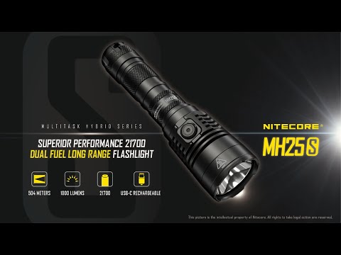 Nitecore MH25S 1800 Lumen USB-C Rechargeable Ultra Long Throw 551 YARDS! Flashlight