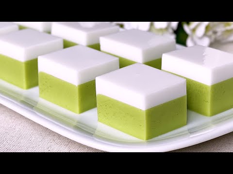 Pandan Agar-agar Recipe | Kuih Talam Agar-agar Recipe | 香兰叶椰奶燕菜糕食谱