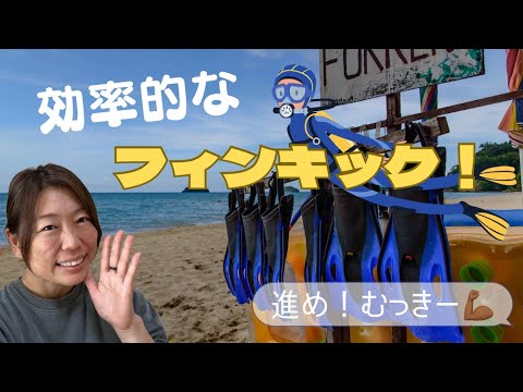 ダイビングインストラクターのダイビング解説動画「フィンキック！について解説」