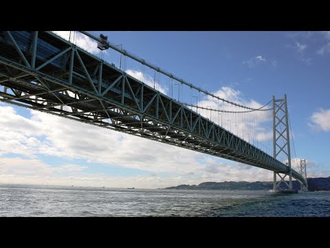 日本 大阪城 明石海峽大橋內部巡禮