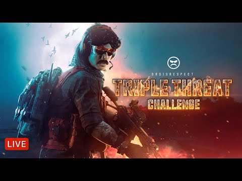 🔴LIVE - DR DISRESPECT - TRIPLE THREAT CHALLENGE - WARZONE, HALO, R6