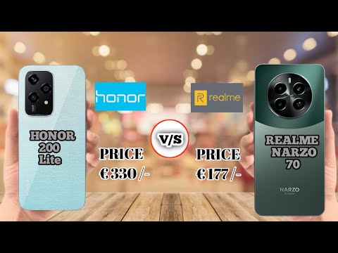 HONOR 200 LITE VS REALME NARZO 70 || full review