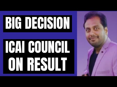 |Big Decision By ICAI Council On Result For CA Intermediate & CA Final May 2023 CA Result||