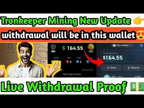 "Tronkeeper Mining Bot Withdrawal New Update | Live Withdrawal Proof | Earn With Abhi"