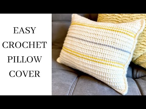 Very Easy Crochet Pillow Cover