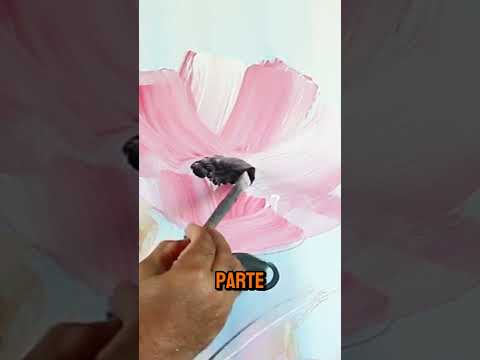 Pintando Flores de colores  #mezcladecolores #color #pinturaacrílica