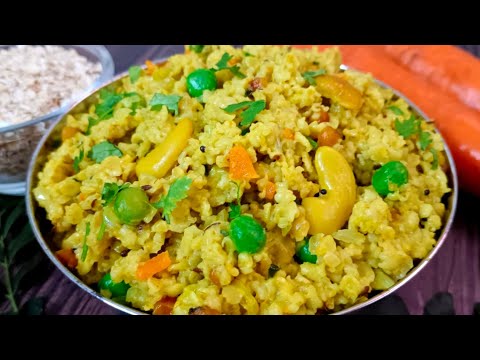 Healthy Breakfast Recipe | Oats Upma | Vegetable Oats Upma