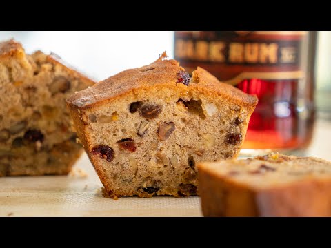 朗姆杂果磅蛋糕 | 口感丰富制作简单！Rum Fruit Cake | Rich Texture and Easy Cake Recipe [我的爱心食谱]