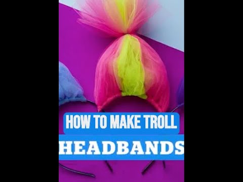 DIY Troll Headband 🎀