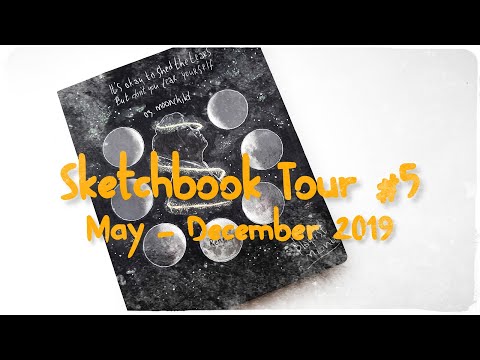 Flipthrough Sketchbook Tour #5 | ThisizReneesworld