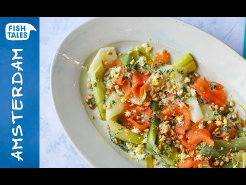 Braised leek with smoked SALMON | Bart van Olphen