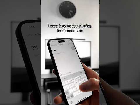 Learn how to use Notion in 30 seconds #notiontips #notiontutorial #notiontok #productivity