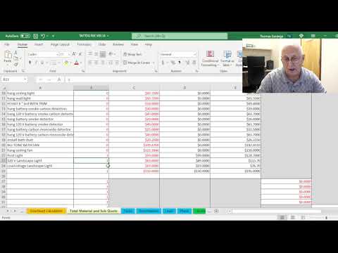 Mod 0 8 Overview of TAFTOG Electrical Estimating Program